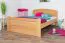 Jugendbett "Easy Premium Line" K7 inkl.1 Abdeckblende, 140 x 200 cm Buche Vollholz massiv Natur