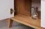 Vitrine Bambey 02, Farbe: Eiche / Weiß - 190 x 104 x 54 cm (H x B x T)
