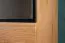 Schrank Slatina 48, Farbe: Eiche / Schwarz, teilmassiv - Abmessungen: 203 x 56 x 63 cm (H x B x T)