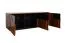 Kommode "Lopar" 10, Farbe: Nuss / Schwarz, teilmassiv - Abmessungen: 63 x 182 x 51 cm (H x B x T)