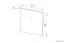 Schubladenfront Egvad, 2er Set, Farbe: Hellblau - Abmessungen: 34 x 37 x 2 cm (H x B x T)