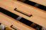 Vitrine Kumeu 54 Kernbuche massiv geölt - Abmessungen: 125 x 97 x 45 cm (H x B x T)