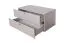 Jugendzimmer - Kommode Skalle 08, Farbe: Grau - Abmessungen: 47 x 94 x 49 cm (H x B x T)