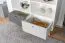Jugendzimmer - Regal Syrina 15, Farbe: Weiß / Grau / Blau - Abmessungen: 202 x 105 x 45 cm (H x B x T)