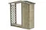 Kaminholzunterstand mit Schrank - Abmessungen: 160 x 56 x 180 cm (L x B x H)