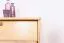 Schuhkipper Kiefer Holz massiv, Farbe: Natur 80x72x40 cm, Schuhschrank Schuhkommode