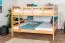 Kinder-Etagenbett 160 x 200 cm (umbaubar) | Massivholz: Buche | Natur Lackiert | umbaubar in 2 Einzelbetten | inkl. Rollroste Abbildung