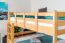 Kinder-Etagenbett 160 x 200 cm (umbaubar) | Massivholz: Buche | Natur Lackiert | umbaubar in 2 Einzelbetten | inkl. Rollroste Abbildung