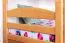 Funktions-Etagenbett 90 x 200 cm mit 2 Schubladen als Stauraum | Massivholz: Buche | Natur Lackiert | umbaubar in zwei Einzelbetten | Premium-Qualität | inkl. Rollroste Abbildung