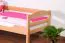 Kinderbett 90 x 200 cm | Massivholz: Buche | Natur Lackiert Abbildung