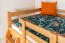 Etagenbett 120 x 200 cm | umbaubar in zwei Einzelbetten | Massivholz: Buche | Natur Lackiert| Premium-Qualität | inkl. Rollroste Abbildung