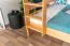 Kinder-Etagenbett 160 x 200 cm (umbaubar) | Massivholz: Buche | Natur Lackiert | umbaubar in 2 Einzelbetten | inkl. Rollroste Abbildung