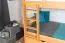 Funktions-Etagenbett 90 x 200 cm mit 2 Schubkästen als Stauraum | Massivholz: Buche | Natur Lackiert | umbaubar in zwei Einzelbetten | Premium-Qualität | inkl. Rollroste Abbildung