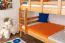 Etagenbett 120 x 200 cm | umbaubar in zwei Einzelbetten | Massivholz: Buche | Natur Lackiert| Premium-Qualität | inkl. Rollroste Abbildung