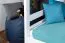 Kinderstockbett 160 x 200 cm | Massivholz: Buche | Weiß Lackiert | umbaubar in 2 Einzelbetten | Premium-Qualität | inkl. Rollroste Abbildung