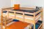 Etagenbett 120 x 200 cm | umbaubar in zwei Einzelbetten | Massivholz: Buche | Natur Lackiert| Premium-Qualität | inkl. Rollroste Abbildung