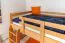 Etagenbett 120 x 200 cm | umbaubar in zwei Einzelbetten | Massivholz: Buche | Natur Lackiert| Premium-Qualität | inkl. Rollroste Abbildung