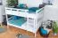 Kinderstockbett 160 x 200 cm | Massivholz: Buche | Weiß Lackiert | umbaubar in 2 Einzelbetten | Premium-Qualität | inkl. Rollroste Abbildung