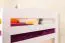 Massivholz Stockbett für Kinder und Jugendliche | Matratzenmaß: 90 x 200 cm | Weiß Lackiert | umbaubar in 2 Einzelbetten | Premium-Qualität | inkl. Rollroste Abbildung