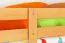 Funktions-Etagenbett 90 x 200 cm mit 2 Schubladen als Stauraum | Massivholz: Buche | Natur Lackiert | umbaubar in zwei Einzelbetten | Premium-Qualität | inkl. Rollroste Abbildung