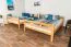 Kinder-Etagenbett 160 x 200 cm (umbaubar) | Massivholz: Buche | Natur Lackiert | umbaubar in 2 Einzelbetten | inkl. Rollroste Abbildung