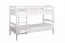 Massivholz Stockbett für Kinder und Jugendliche | Matratzenmaß: 90 x 200 cm | Weiß Lackiert | umbaubar in 2 Einzelbetten | Premium-Qualität | inkl. Rollroste Abbildung