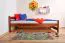 Kinderbett 100 x 200 cm | Massivholz: Kiefer | Nuss Lackiert Abbildung