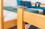 Kinder-Etagenbett 160 x 200 cm (umbaubar) | Massivholz: Buche | Natur Lackiert | umbaubar in 2 Einzelbetten | inkl. Rollroste Abbildung
