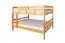 Kinder-Etagenbett 160 x 200 cm (umbaubar) | Massivholz: Buche | Natur Lackiert | umbaubar in 2 Einzelbetten | inkl. Rollroste Abbildung