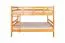 Etagenbett 120 x 200 cm | umbaubar in zwei Einzelbetten | Massivholz: Buche | Natur Lackiert| Premium-Qualität | inkl. Rollroste Abbildung
