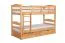 Funktions-Etagenbett 90 x 200 cm mit 2 Schubladen als Stauraum | Massivholz: Buche | Natur Lackiert | umbaubar in zwei Einzelbetten | Premium-Qualität | inkl. Rollroste Abbildung