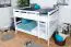 Kinderstockbett 160 x 200 cm | Massivholz: Buche | Weiß Lackiert | umbaubar in 2 Einzelbetten | Premium-Qualität | inkl. Rollroste Abbildung