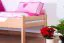 Kinderbett 90 x 200 cm | Massivholz: Buche | Natur Lackiert Abbildung