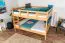 Kinder-Etagenbett 160 x 200 cm (umbaubar) | Massivholz: Buche | Natur Lackiert | umbaubar in 2 Einzelbetten | inkl. Rollroste Abbildung