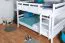 Kinderstockbett 160 x 200 cm | Massivholz: Buche | Weiß Lackiert | umbaubar in 2 Einzelbetten | Premium-Qualität | inkl. Rollroste Abbildung