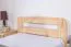 Kinderbett 90 x 200 cm | Massivholz: Kiefer | Natur Lackiert | inkl. Rollrost Abbildung