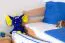 Kinderbett 90 x 200 cm | Massivholz: Buche | Natur Lackiert | inkl. 2. Liegeplatz 90 x 190 cm ausziehbar und 2 Rollrost Abbildung