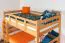 Etagenbett 120 x 200 cm | umbaubar in zwei Einzelbetten | Massivholz: Buche | Natur Lackiert| Premium-Qualität | inkl. Rollroste Abbildung