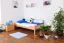 Kinderbett 90 x 190 cm | Massivholz: Buche | Natur Lackiert Abbildung