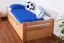 Bettrahmen für Kinder / Kinderbett / Ausziehbett 90 x 200 cm | Massivholz: Buche | Natur Lackiert | inkl. 2. Liegeplatz 90 x 190 cm ausziehbar und 2 Rollrost | besonders hohe Qualität Abbildung