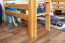 Hochbett 120 x 190 cm | Massivholz: Buche | Natur Lackiert | umbaubar in Einzelbett | Premium-Qualität | inkl. Rollrost Abbildung