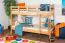 Jugendetagenbett 90 x 190 cm | Massivholz: Buche | Natur Lackiert | umbaubar in 2 Einzelbetten | Premium-Qualität | inkl. Rollroste Abbildung
