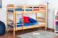 Jugendstockbett 90 x 200 cm | Massivholz: Buche | Natur Lackiert | umbaubar in 2 Einzelbetten | Premium-Qualität | inkl. Rollroste Abbildung
