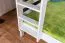 Kinderstockbett 140 x 200 cm | Massivholz: Buche | Weiß Lackiert | umbaubar in 2 Einzelbetten | Premium-Qualität | inkl. Rollroste Abbildung