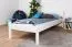 Bettrahmen für Kinder / Kinderbett 80 x 200 cm | Massivholz: Kiefer | Weiß Lackiert Abbildung