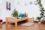 Bettrahmen für Kinder / Kinderbett 90 x 200 cm | Massivholz: Buche | Natur Lackiert | besonders hohe Qualität Abbildung