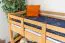 Jugendetagenbett 90 x 190 cm | Massivholz: Buche | Natur Lackiert | umbaubar in 2 Einzelbetten | Premium-Qualität | inkl. Rollroste Abbildung