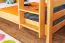 Jugendstockbett 120 x 190 cm | Massivholz: Buche | Natur Lackiert | umbaubar in 2 Einzelbetten | Premium-Qualität | inkl. Rollroste Abbildung