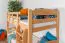 Jugendetagenbett 90 x 190 cm | Massivholz: Buche | Natur Lackiert | umbaubar in 2 Einzelbetten | Premium-Qualität | inkl. Rollroste Abbildung