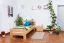 Bettrahmen für Kinder / Kinderbett 90 x 200 cm | Massivholz: Buche | Natur Lackiert | besonders hohe Qualität Abbildung